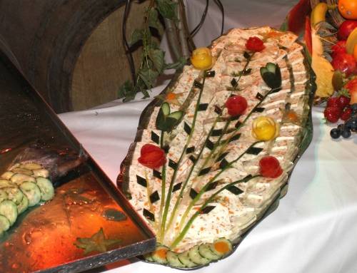 Terrine de Saint Jacques en buffet.